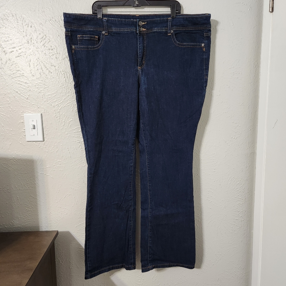 JcPenney Super Soft Premium Denim Dark Wash Bootcut Jeans